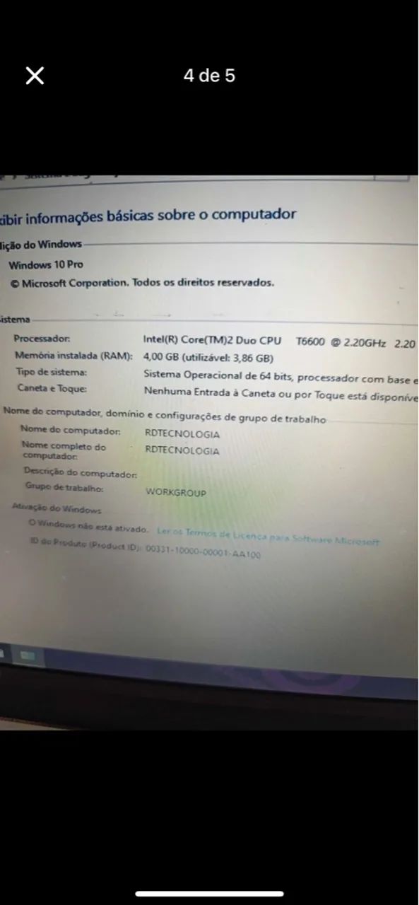 Notebook Branco Intel - Foto 3