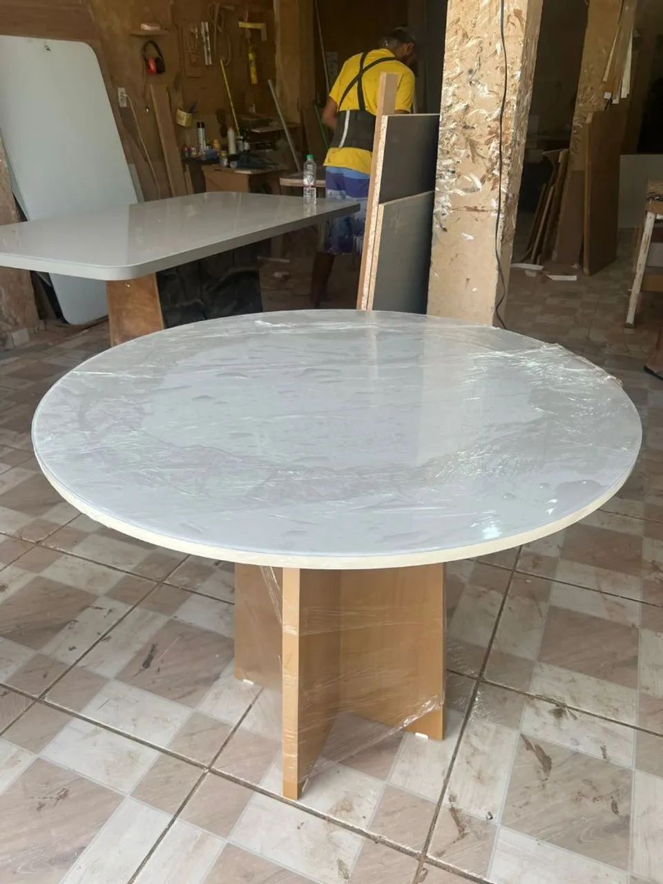 Mesa de Jantar 100% Mdf com Vidro Laqueado 4mm - Foto 5