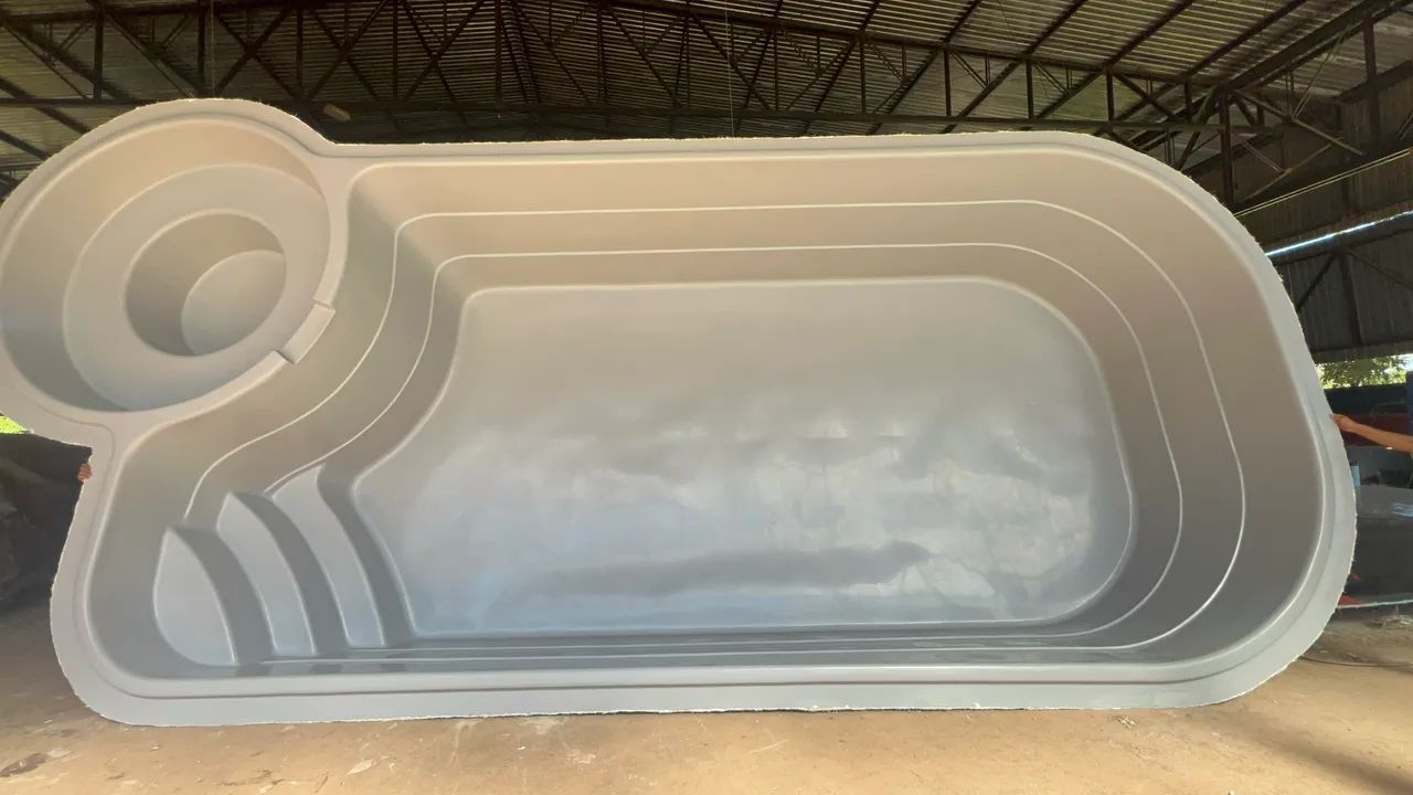 Piscina de fibra instalação inclusa 8.50 x 3.70
