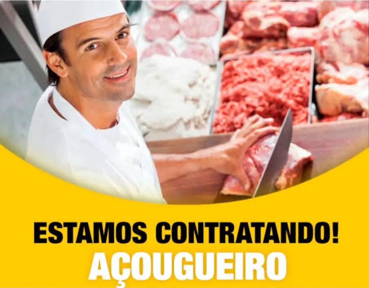 Contrata se açougueiro com experiência. 