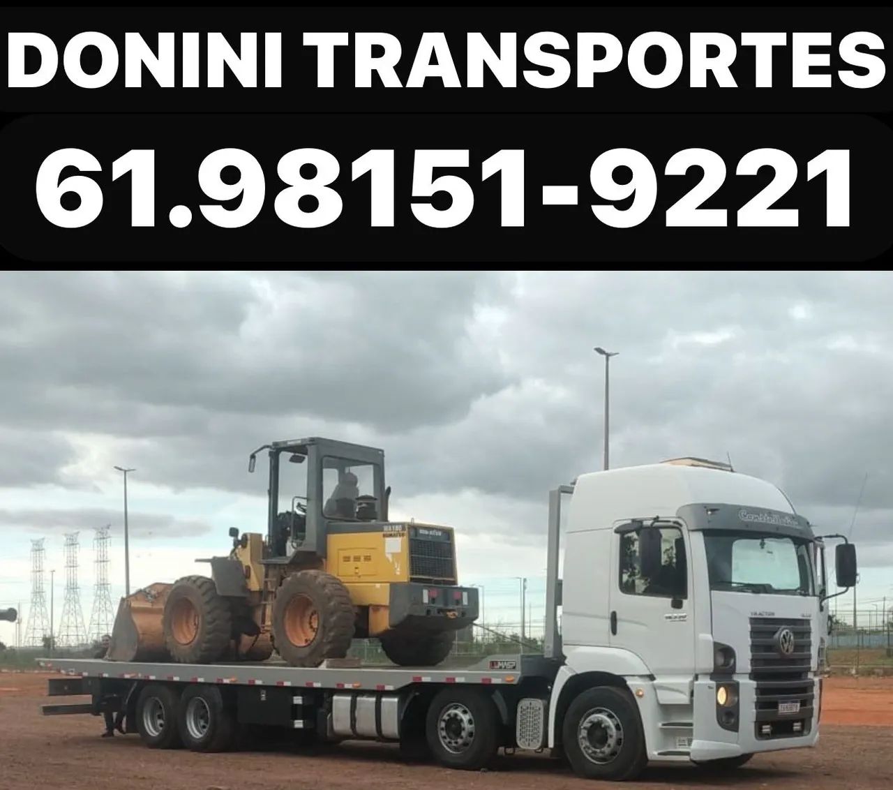TRANSPORTE DE MÁQUINAS E CAMINHÕES 
