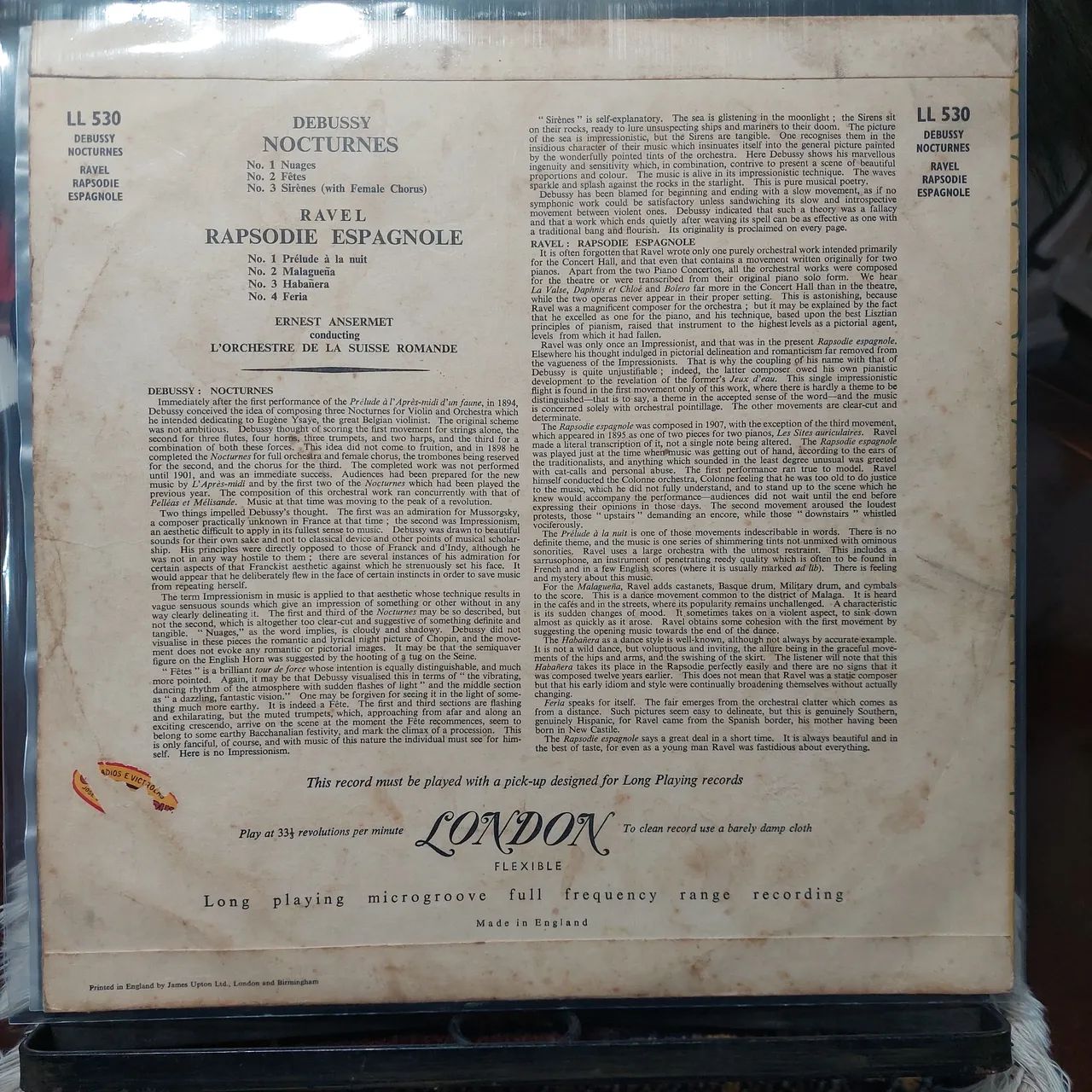 Disco de Vinil Debussy Nocturnes - Foto 2