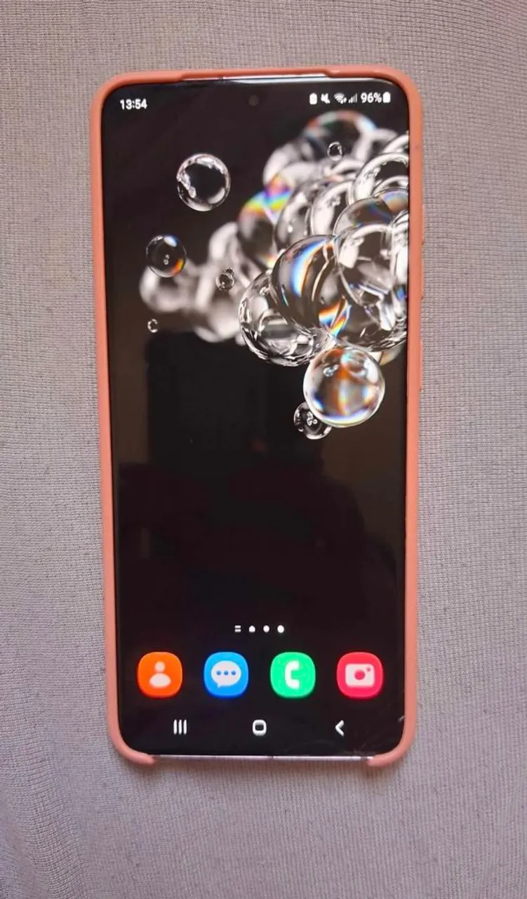 Samsung galaxy s20 rosa com tela curvada