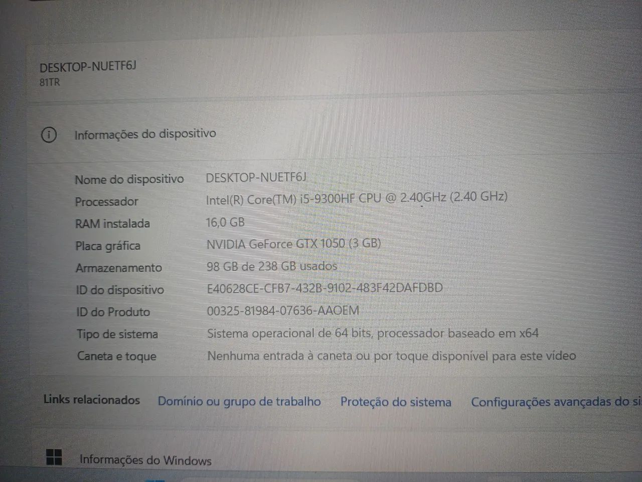 Veda de notebook da lenovo gamer - Foto 5