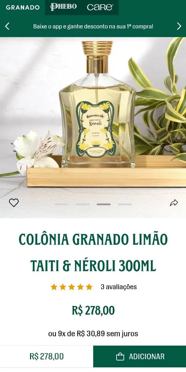 Perfume Colônia Granado Limão Taiti e Néroli 300ml LACRADA - Foto 4
