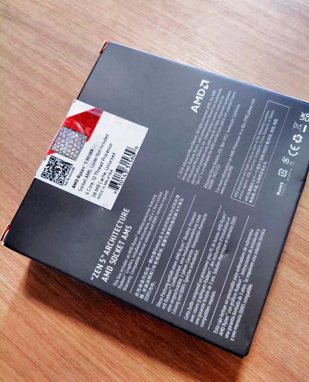 AMD Ryzen 5 9600x - Seminovo com caixa - Foto 2