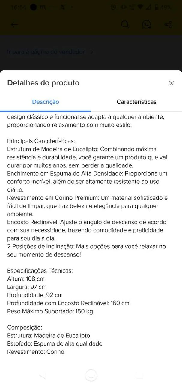 Poltrona reclinável 1 lugar - Foto 4