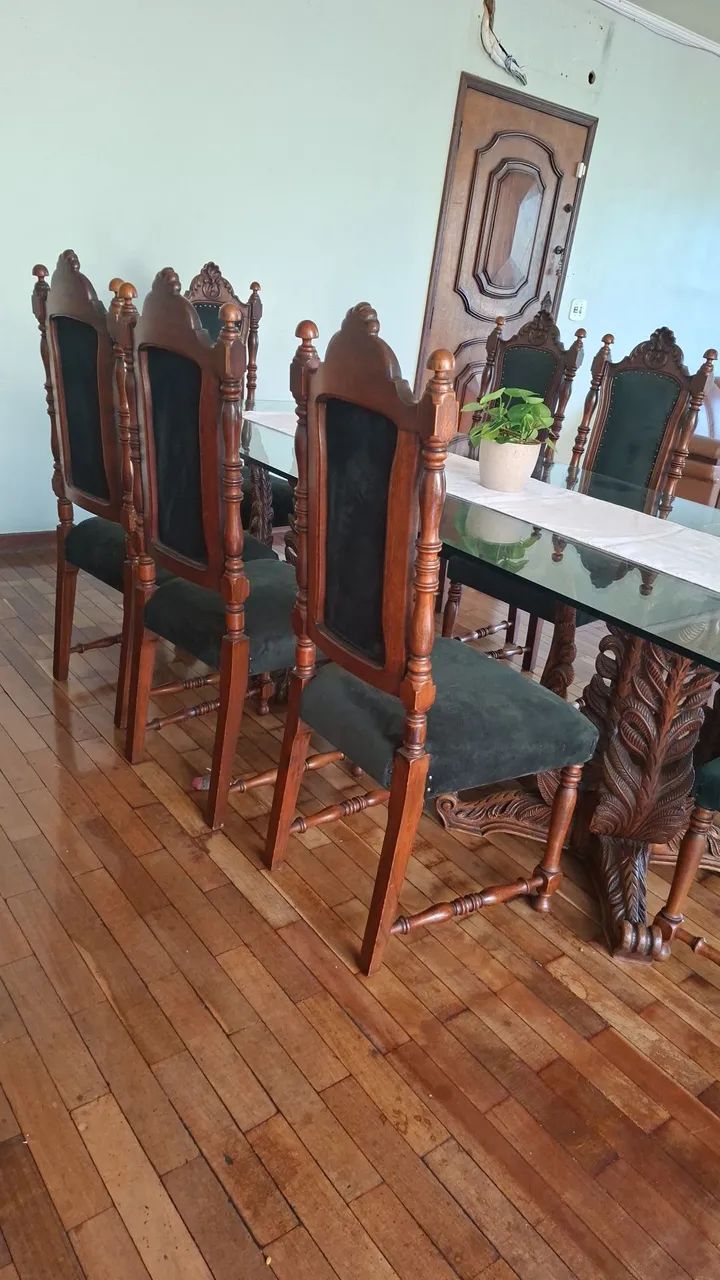 Mesa tampo de vidro + cadeiras - Foto 2