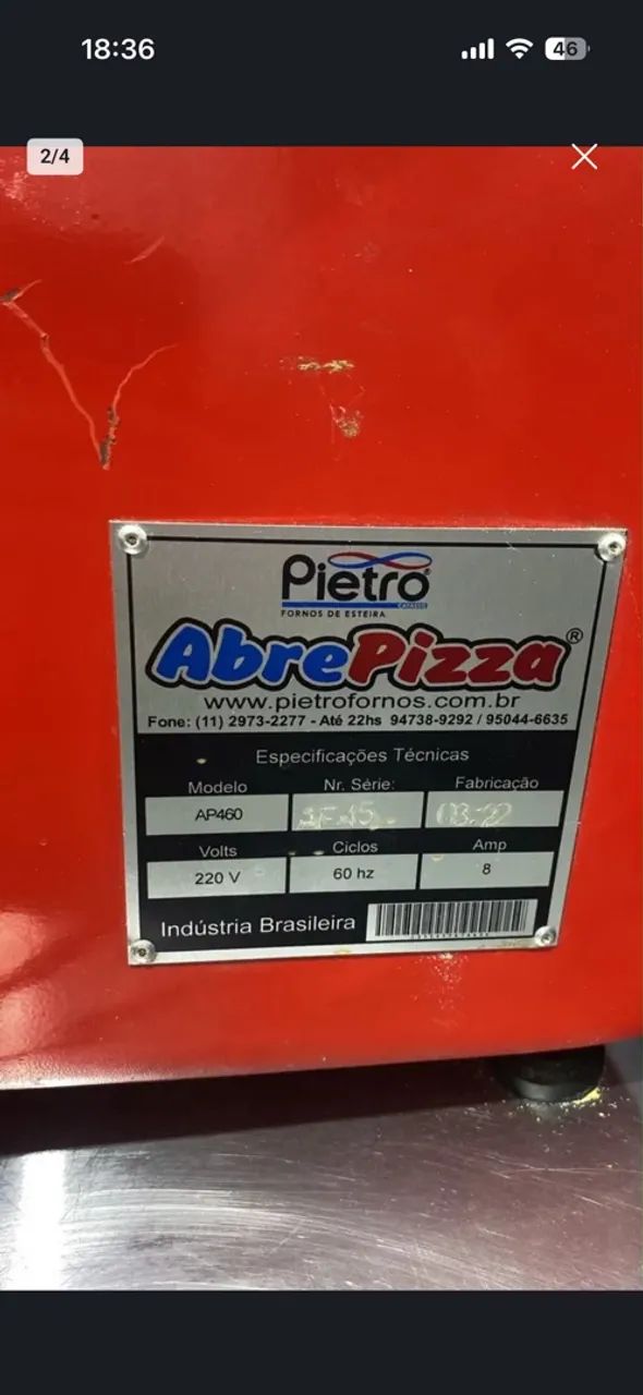 Abre pizza Pietro seminovo - Foto 3