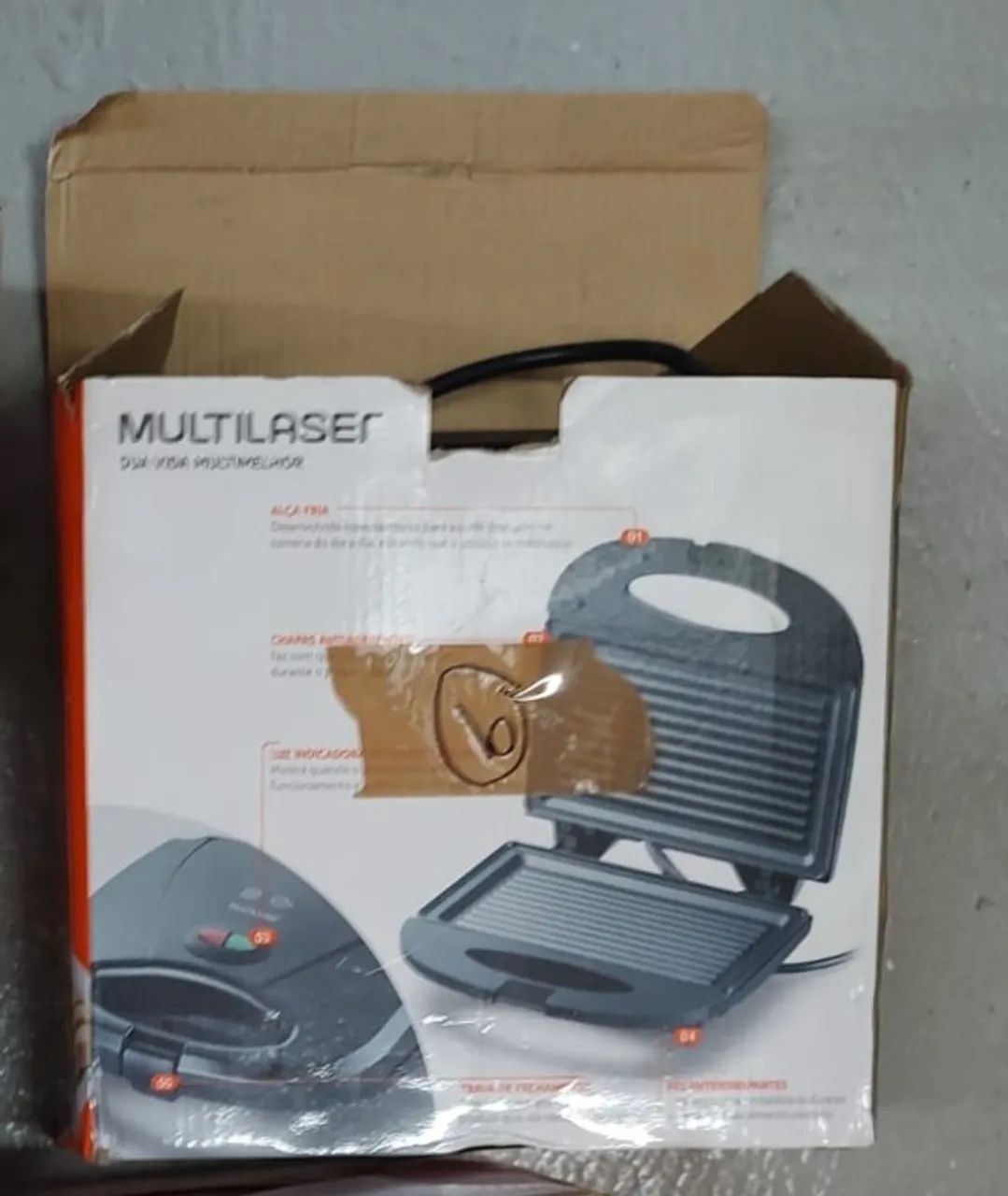 Sanduicheira Mini Grill Multilaser - Modelo CE043