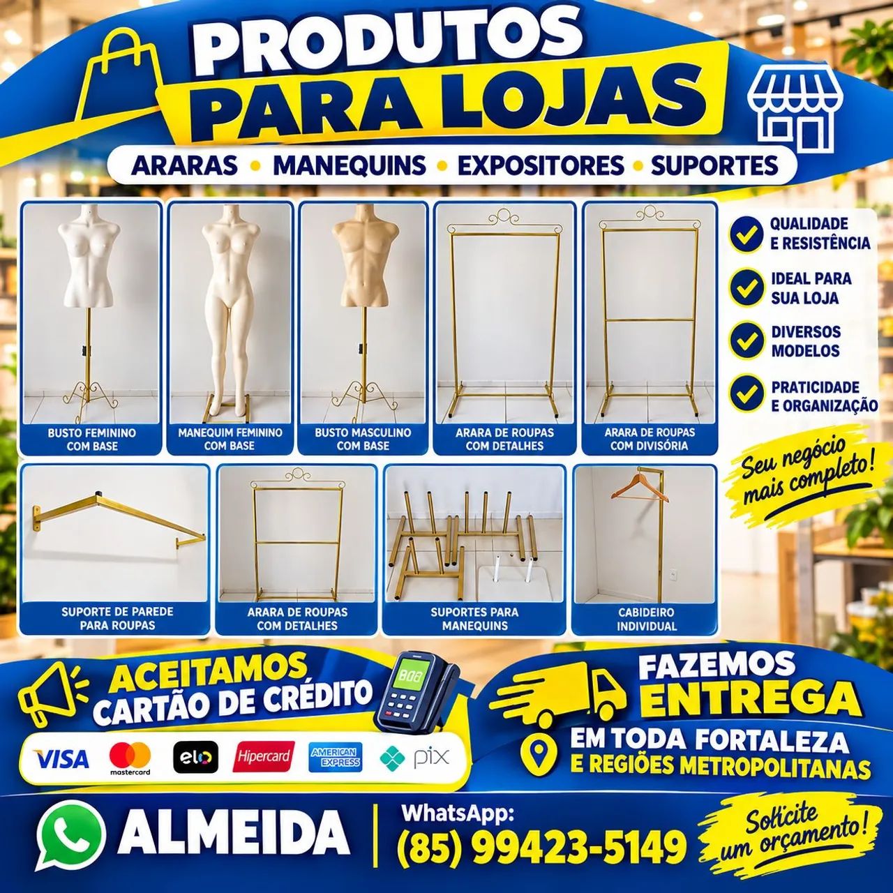 ARARAS  e expositores p lojas 