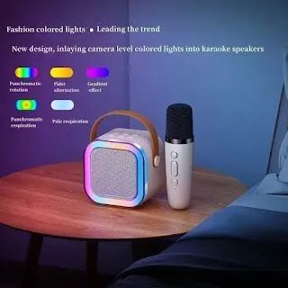 Caixa Bluetooth Karaoke com Microfone Sem Fio - Foto 3