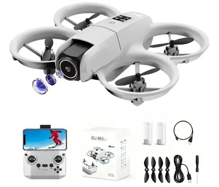 Drone com câmera 4K estabilizador sensor de obstáculo duas baterias novo