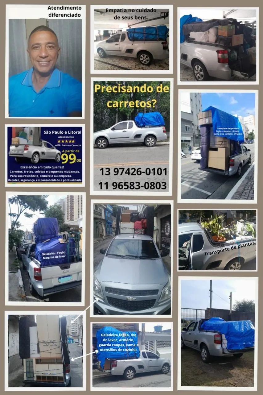 Carretos em praia grande, fretes e pequenas mudanças . São Paulo e Baixada Santista.  - Foto 6