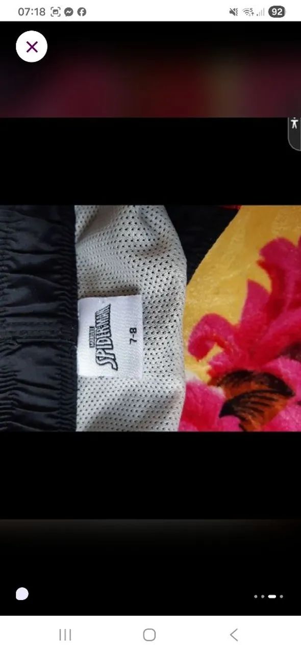 2 e 1 short  Calça Jogger Infantil Preta por  - Foto 5