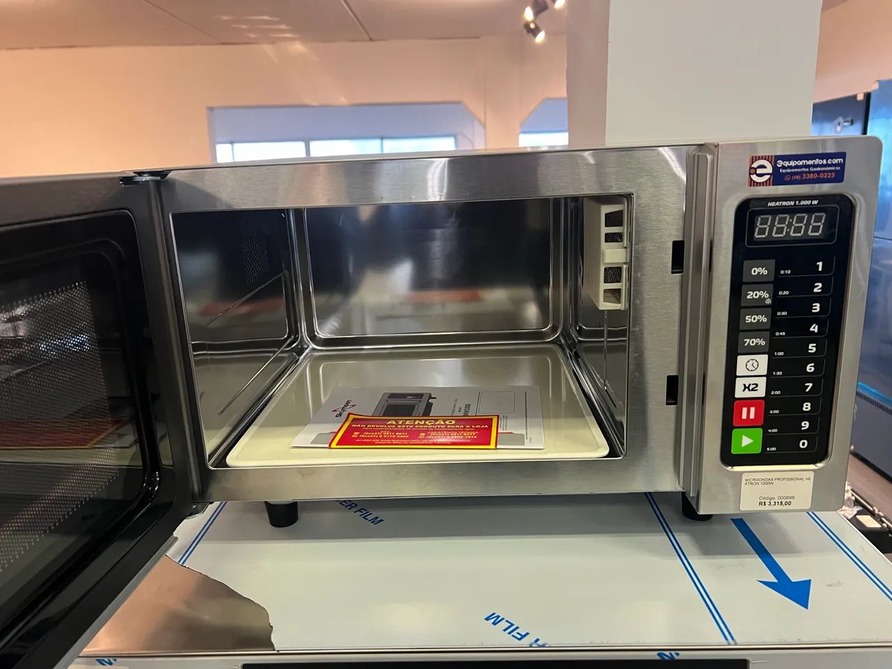 Microondas Indsutrial 1000w de potência Skymsen novo  - Foto 2