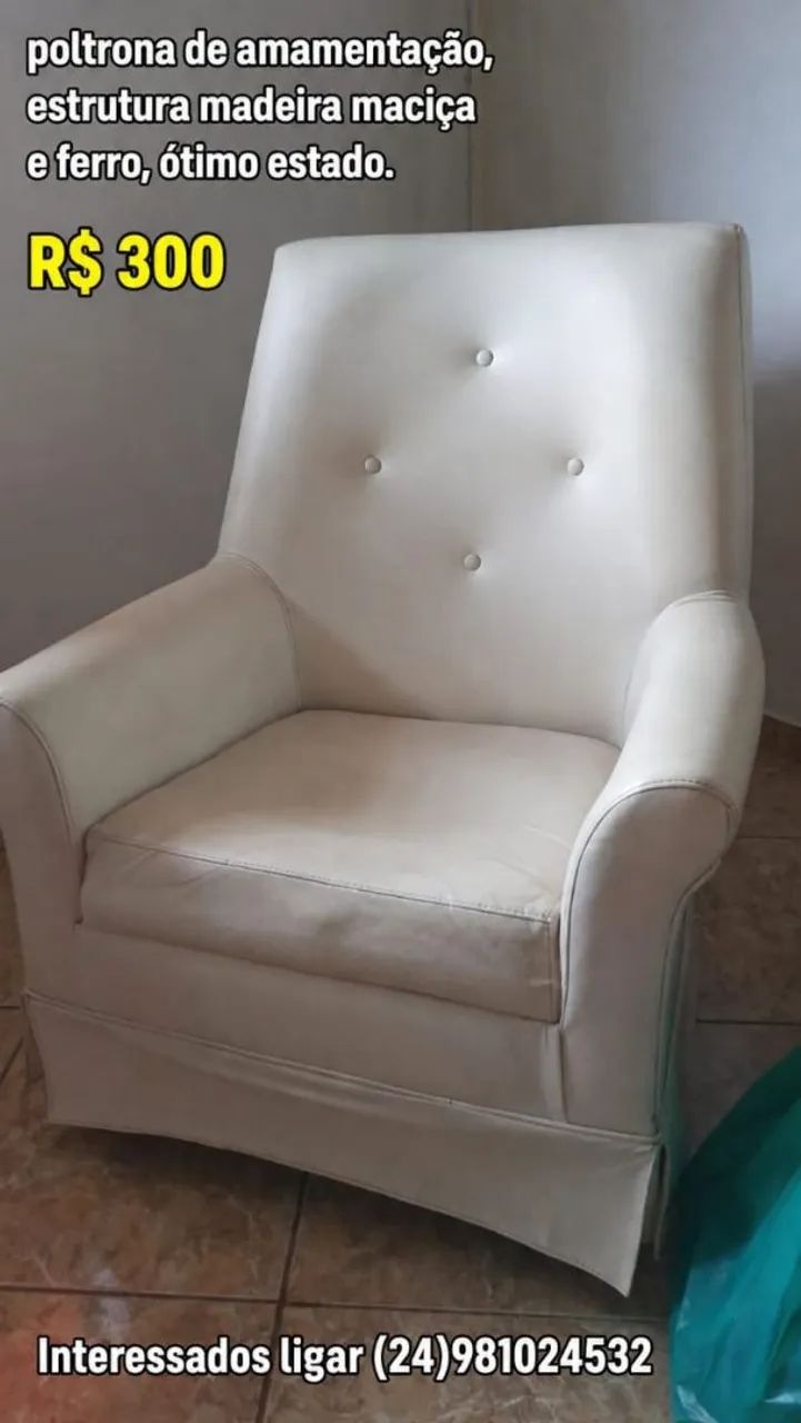 Poltrona de amamentação, balanço, giratoria