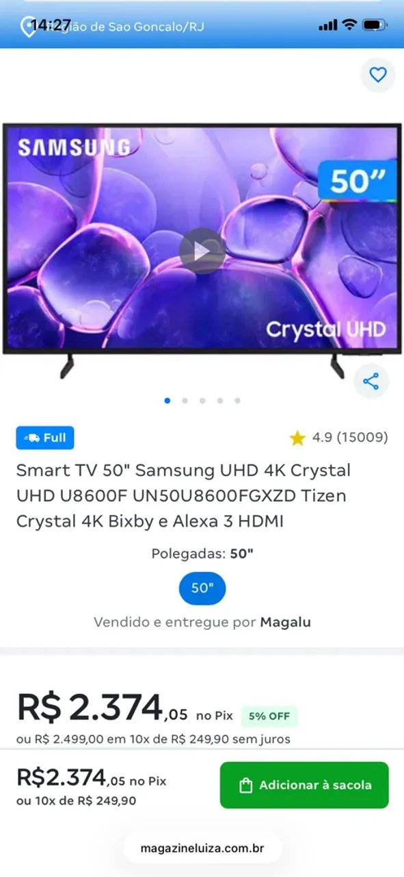 Televisão Samsung 50 polegadas  - Foto 2