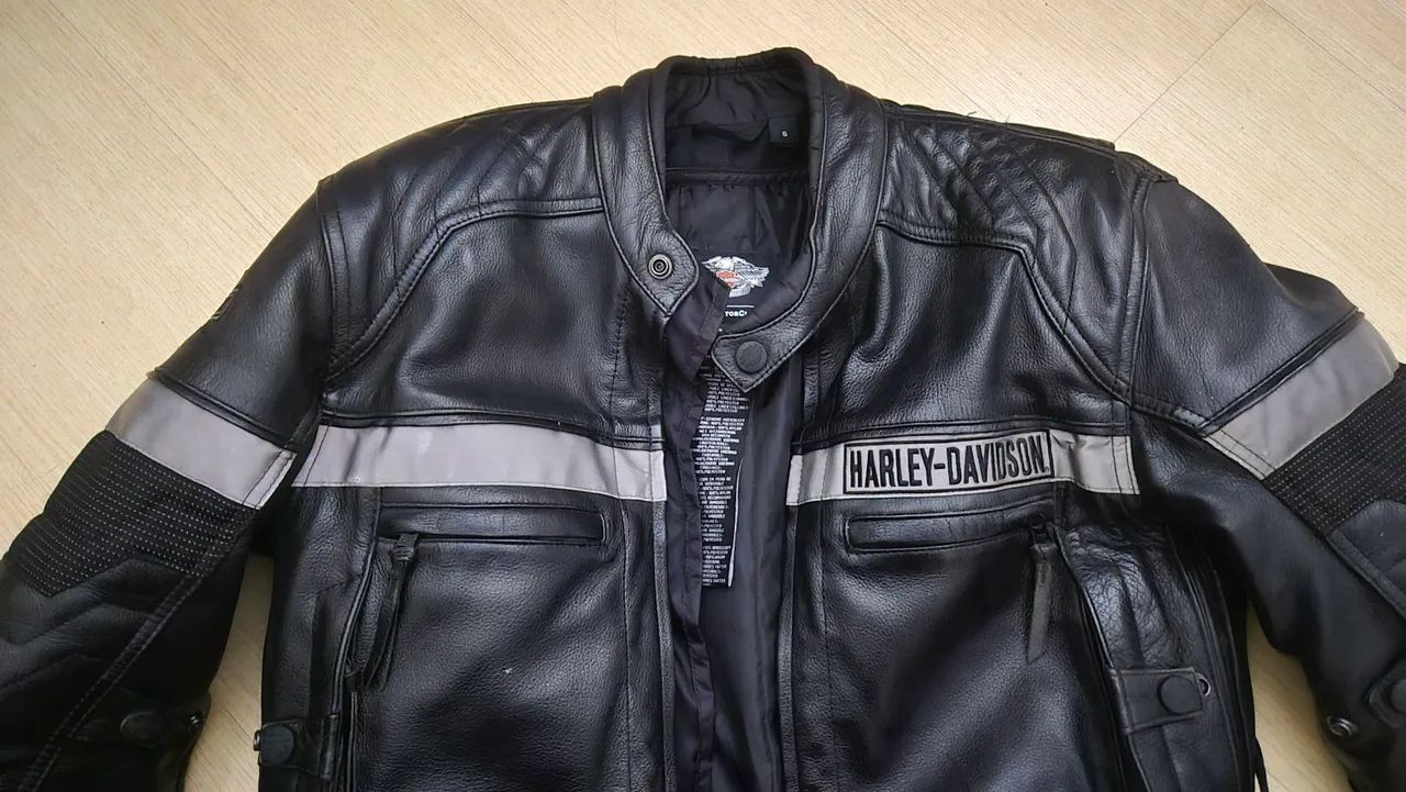 Jaqueta couro legítimo original Harley Davidson  - Foto 3