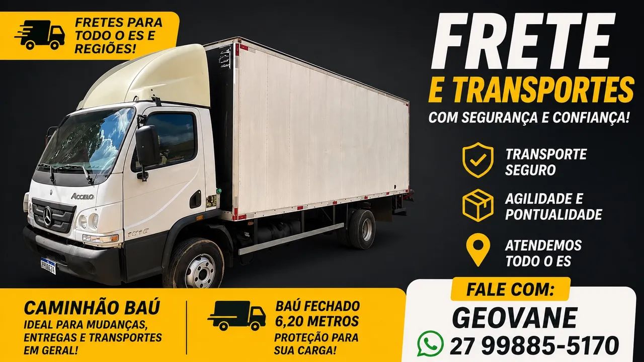 Mudança e frete a partir de 250,00