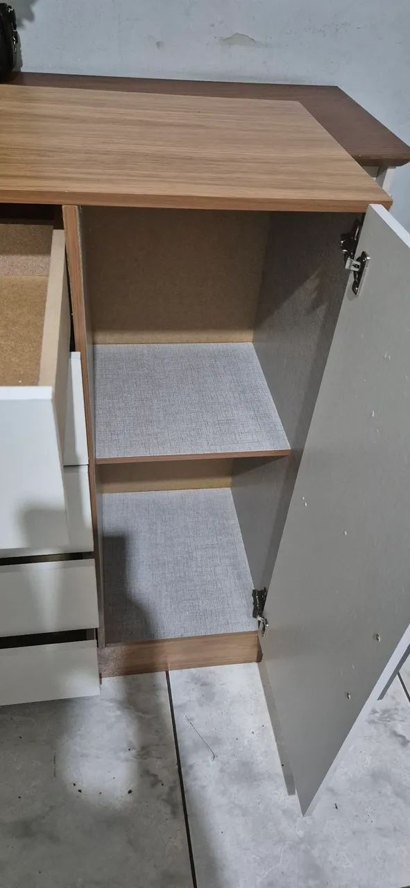 CÔMODA 5 GAVETAS E SAPATEIRA NUNCA USADA - Foto 5