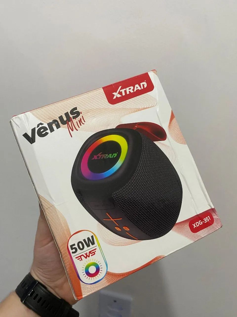 Caixa de som BLUETOOTH 50W RGB - Foto 4