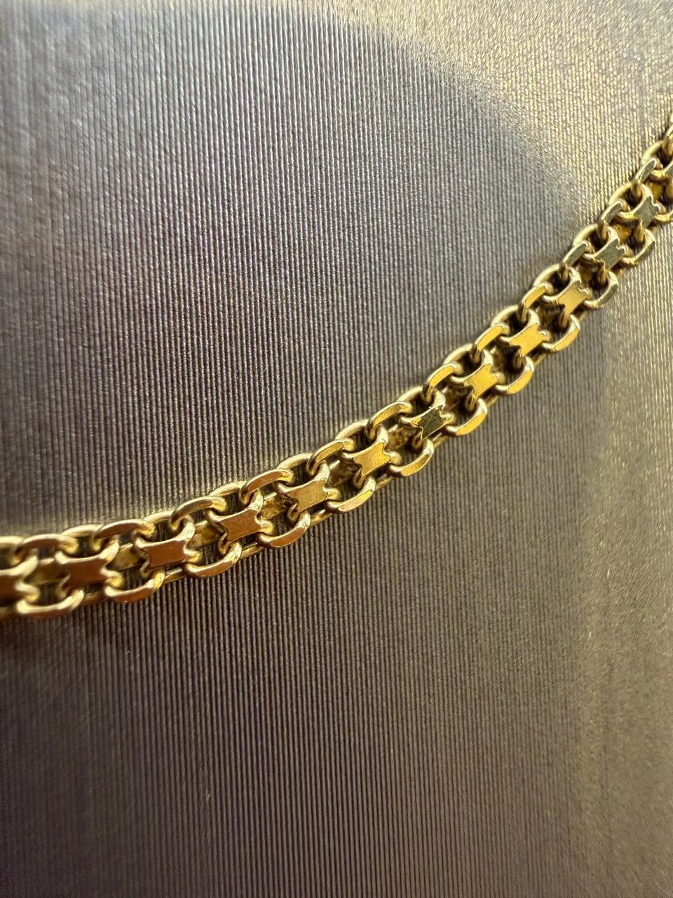 Corrente cadeado duplo feminino 2mm, 40cm nova sem uso  - Foto 3