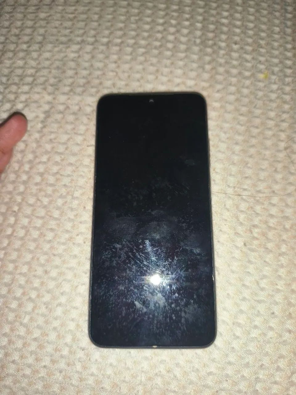 Celular note 10 com placa queimada