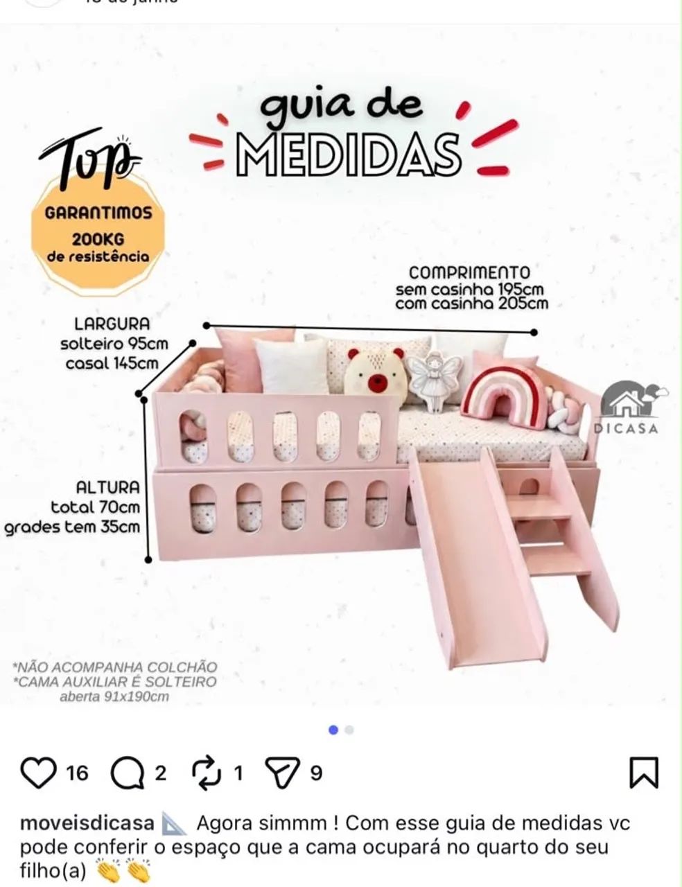 Vendo cama solteiro para menina - Foto 3