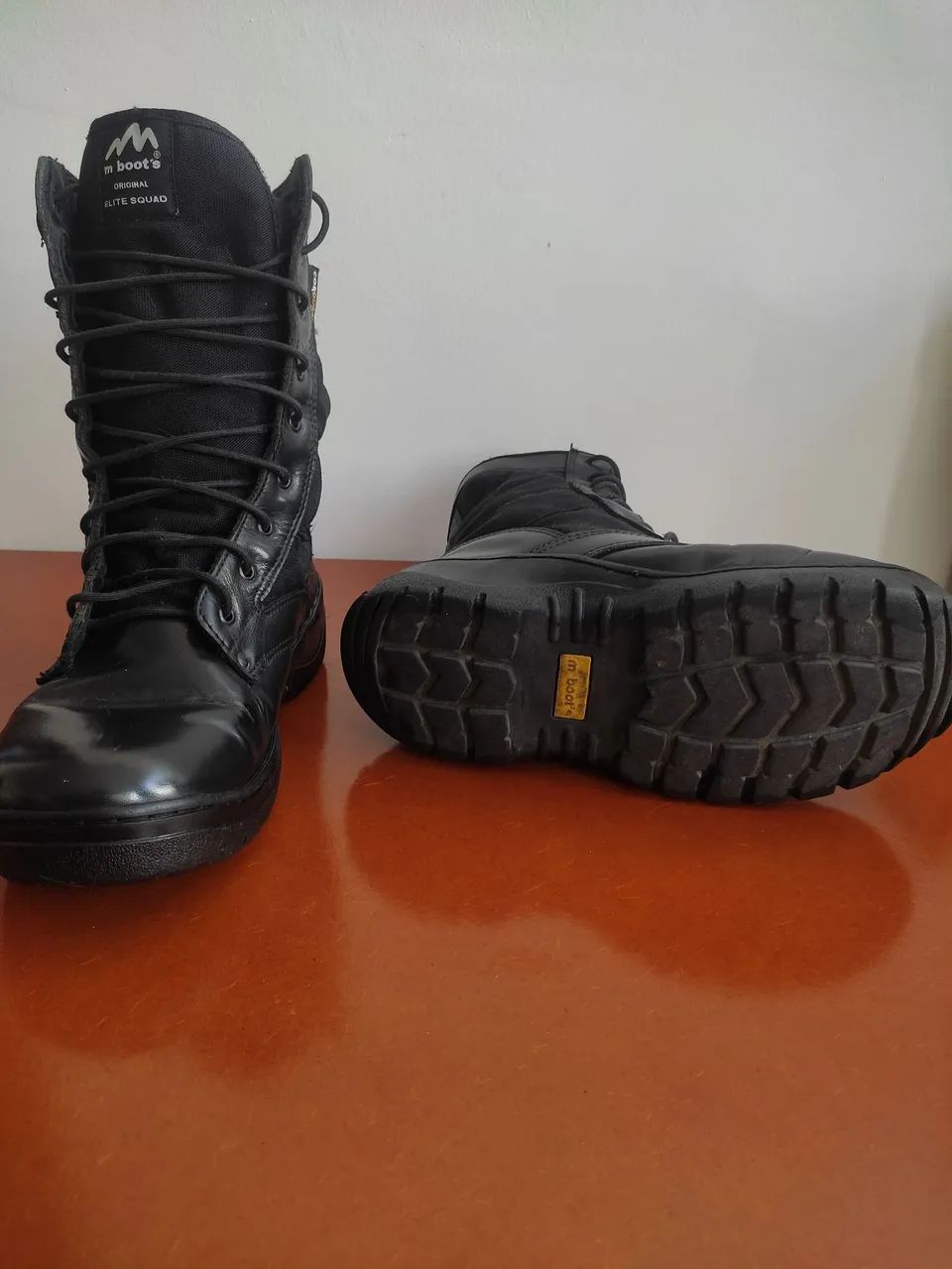 Bota Coturno Militar em Couro - Foto 5