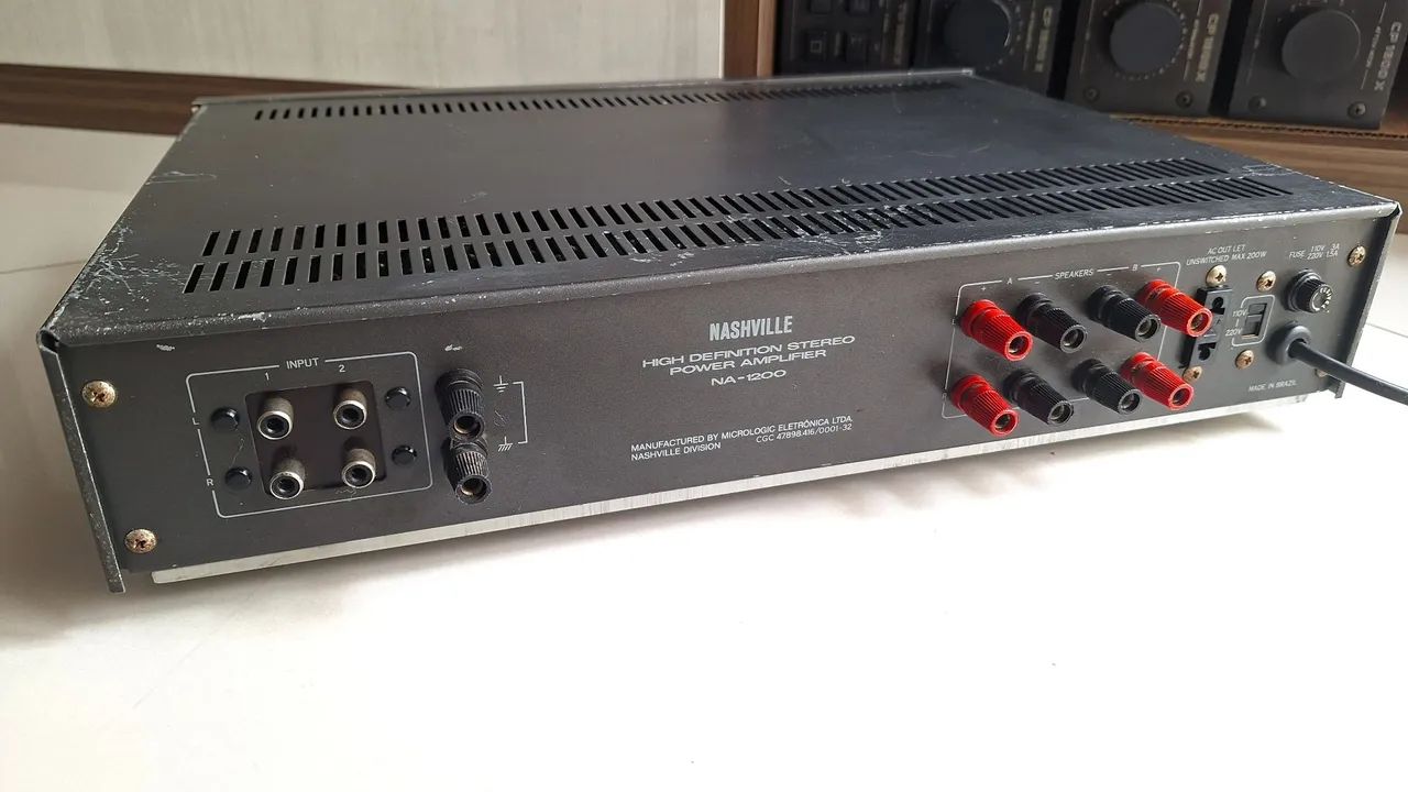 POWER AMPLIFICADOR NASHVILLE NA-1200 ( POWER 1200 ) - Foto 6