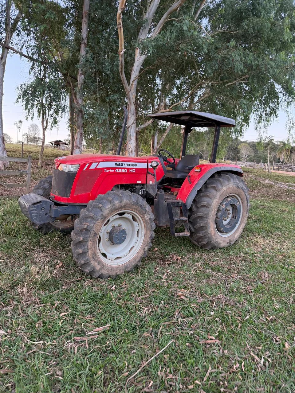 TRATOR MASSEY - FERGUSON 4X4 TURBO 4290 HD ANO 2015-2015 - Foto 2