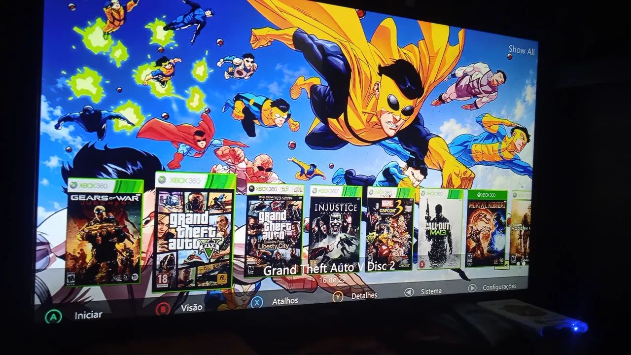 Xbox 360 super slim com Adesivo. - Foto 3