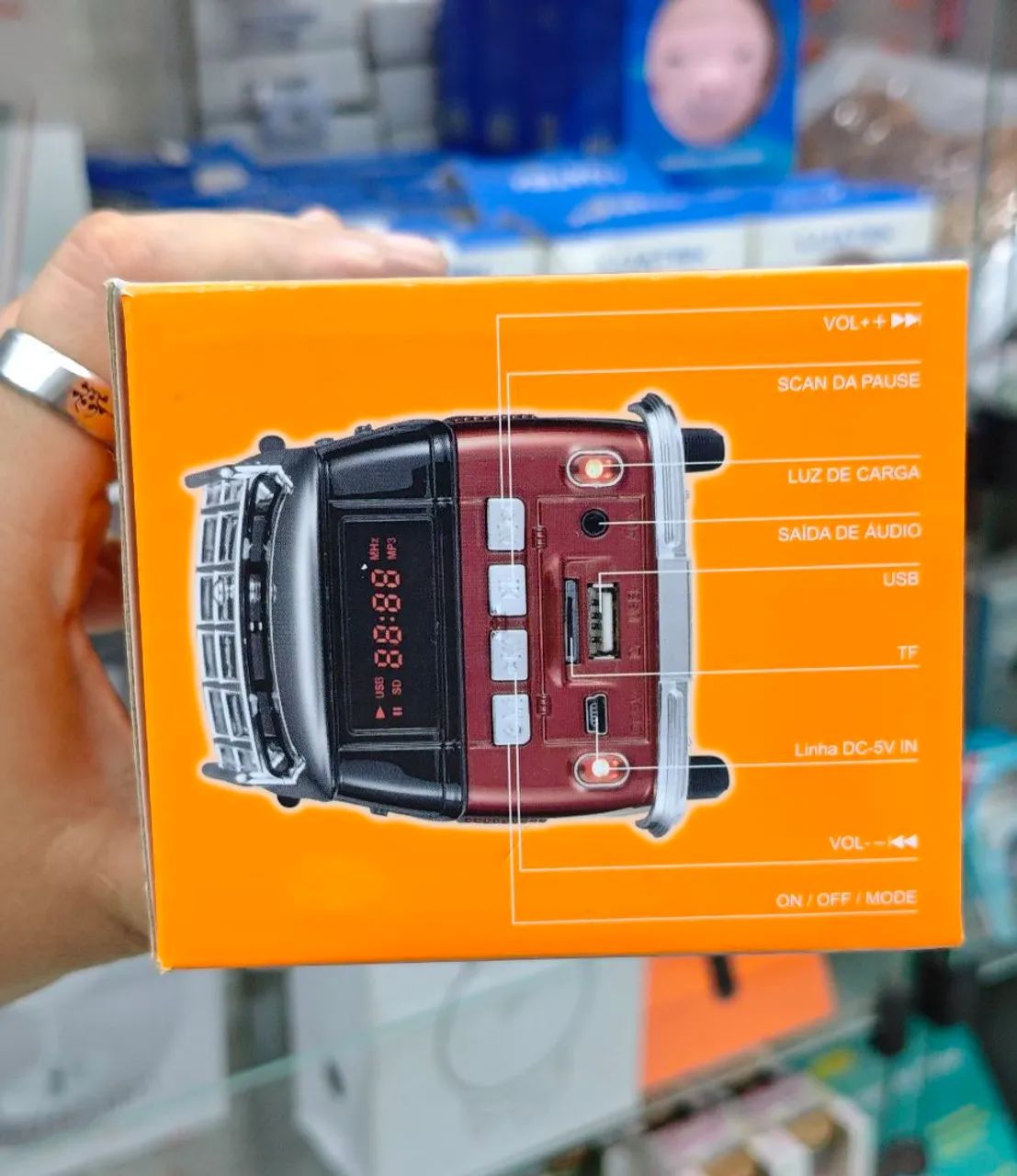 Som Bluetooth e Rádio - KOMBI - Foto 3