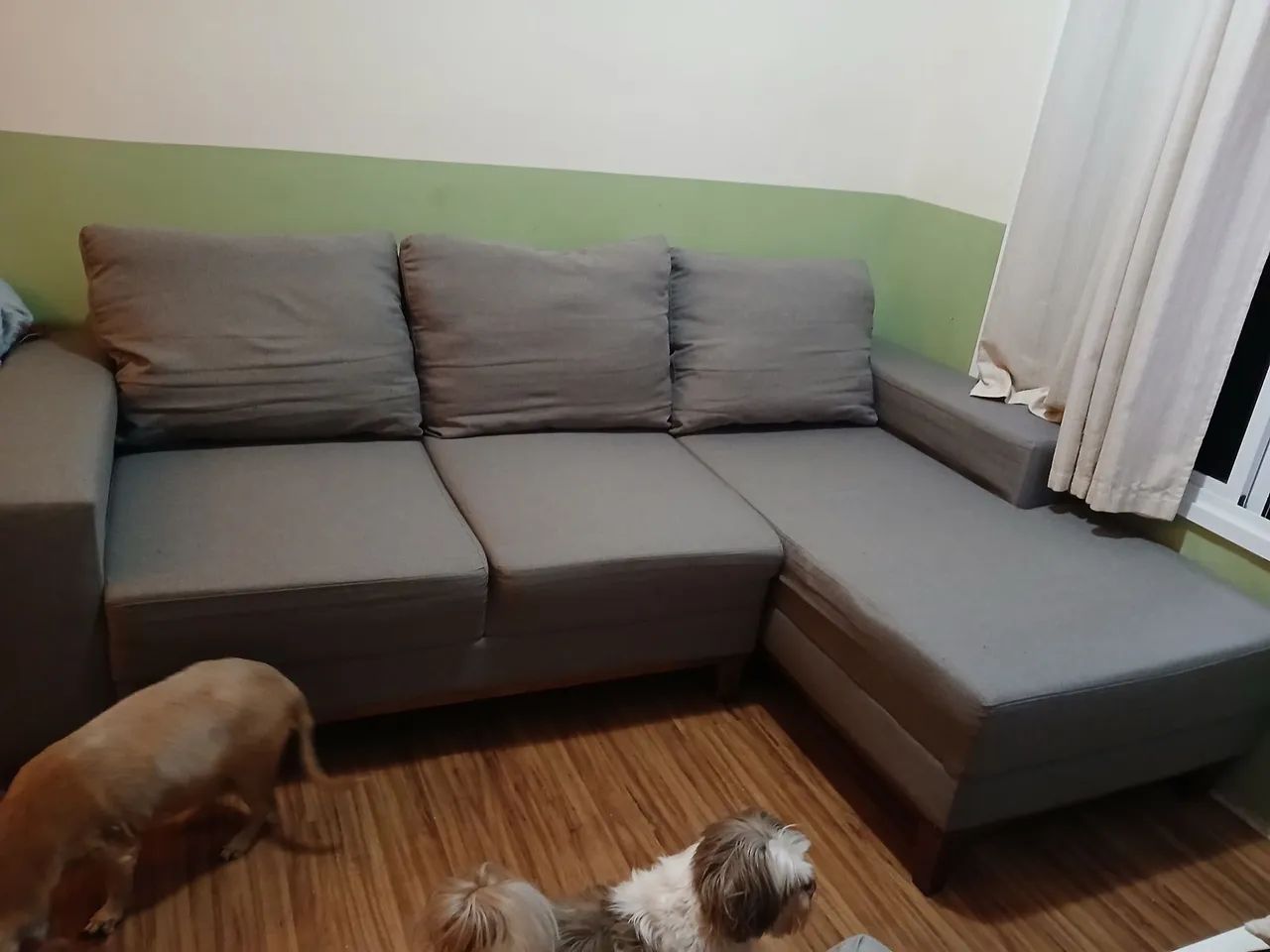 Sofa Beny, 3 lugares com chaise a esquerda, recém higienizado  - Foto 3
