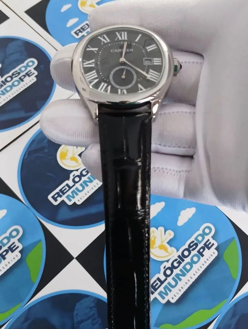 RELOGIO CARTIER DRIVE AUTOMATICO PRETO - Foto 4
