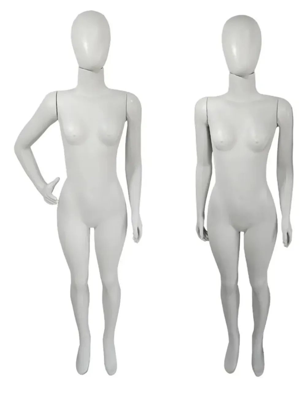 Manequim Feminino Branco 3 Braços Com Base