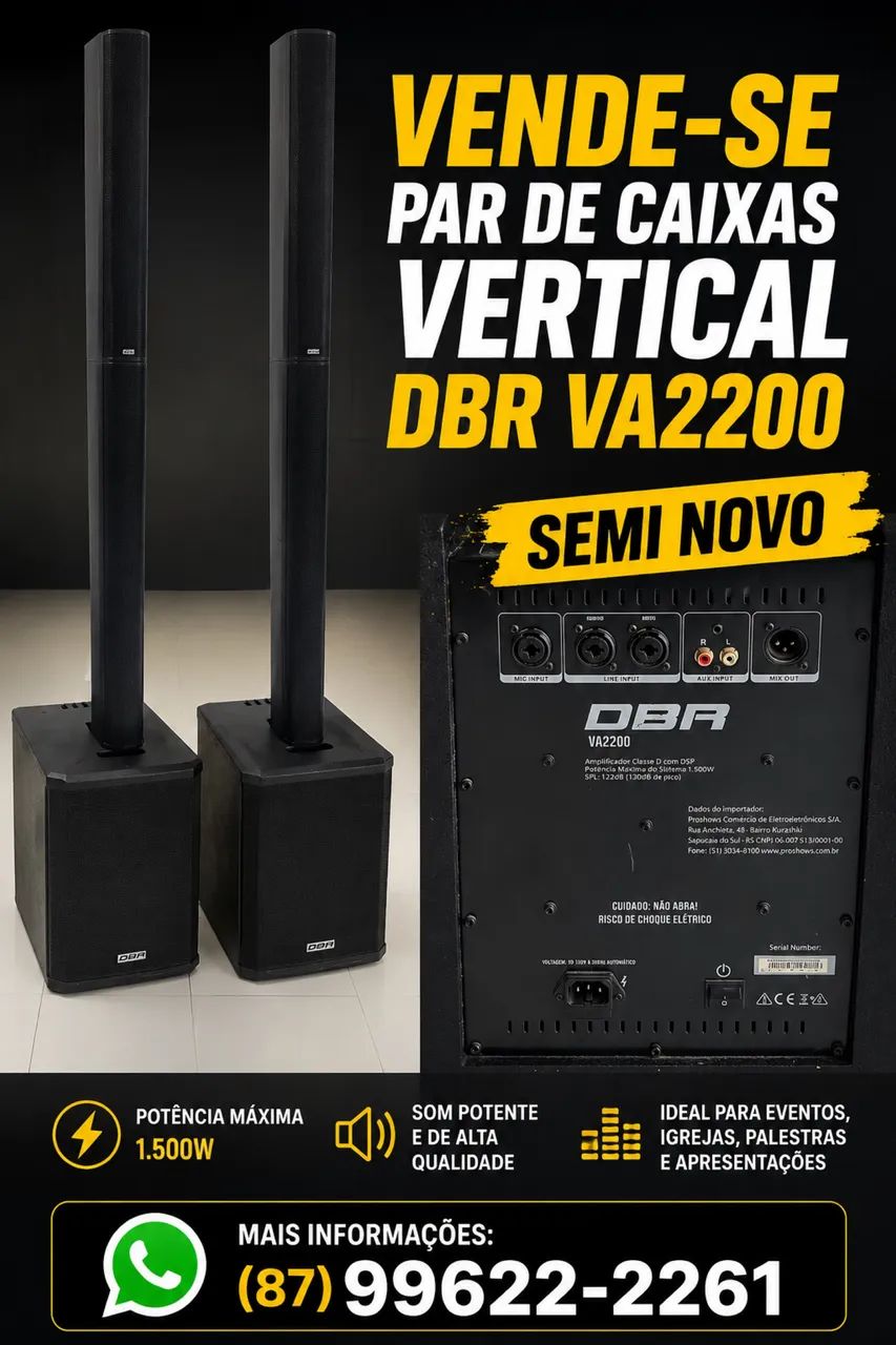 Vendo parar de caixa vertical DBR