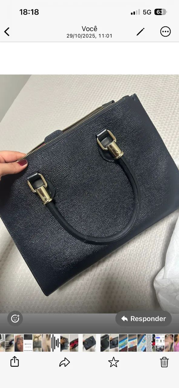 Bolsa Tote Grande New Lorena Preta - Foto 4