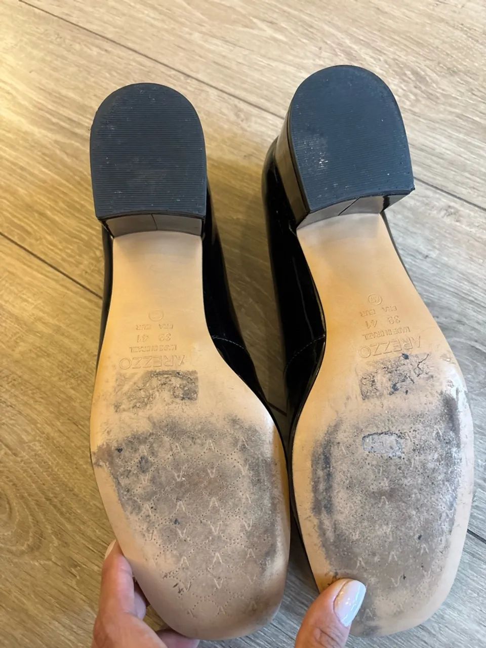 sapato arezzo boneca preto 38, verniz  - Foto 4