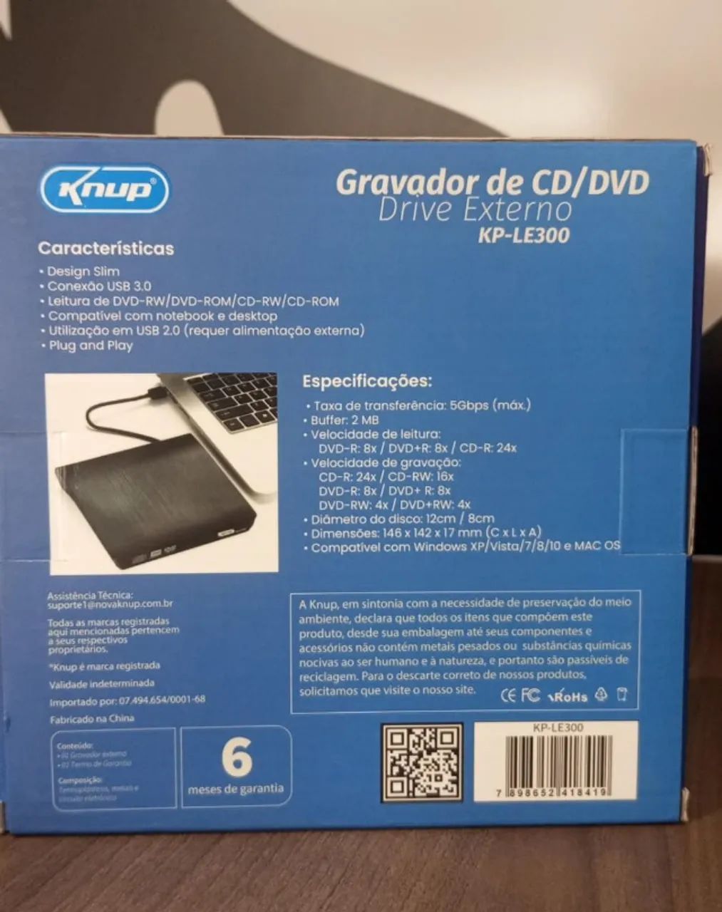 Gravador de CD/DVD Externo Knup - Foto 2
