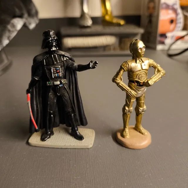 Darth Vader e C3P-O Miniaturas Planeta Dagostini