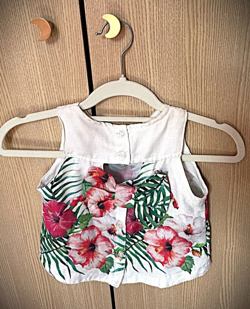 Conjunto de saia e blusa florida matineé - Foto 4