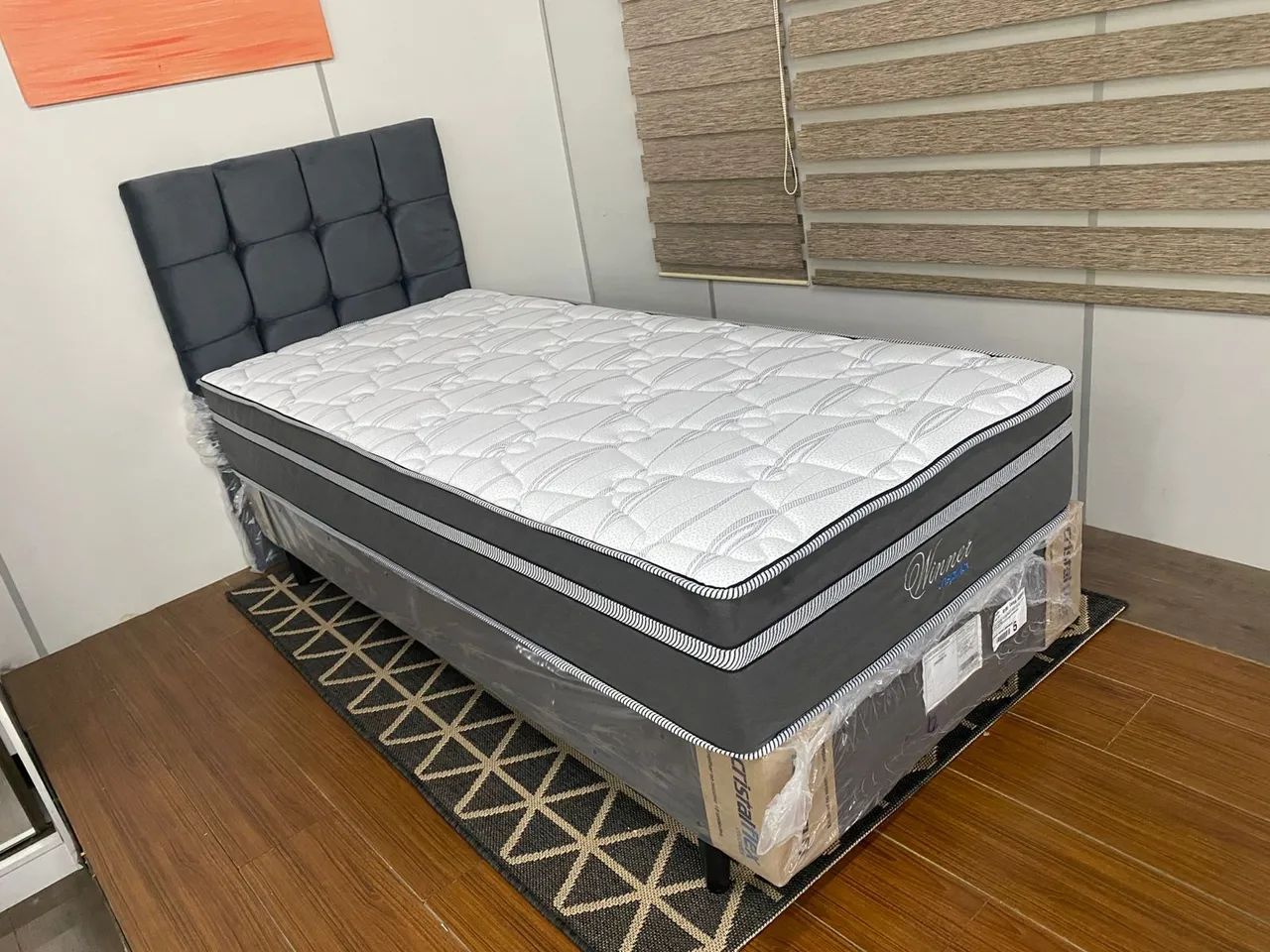 Cama box solteiro Diamond - Novo - Foto 4