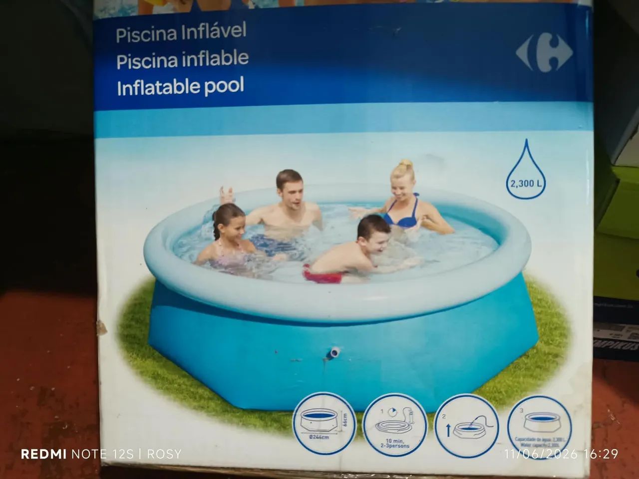Piscina 2400 litros  - Foto 2