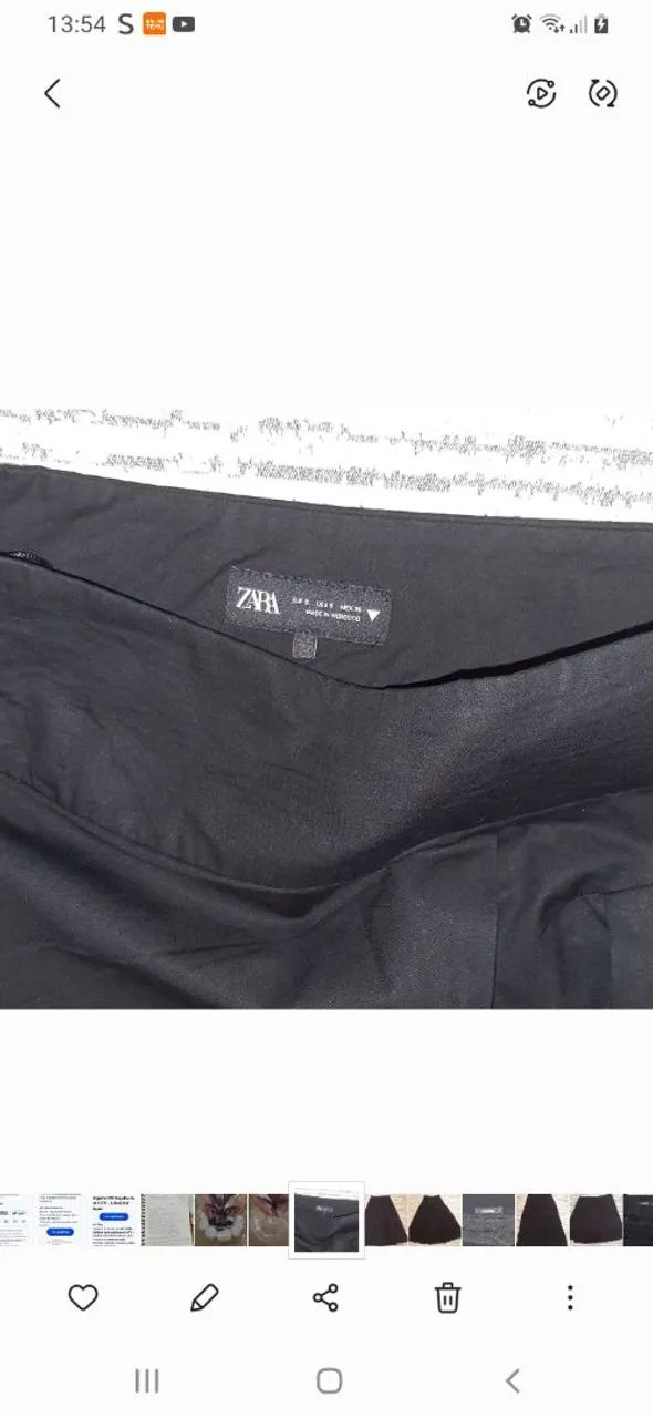 Saia longa preta Zara - Foto 2