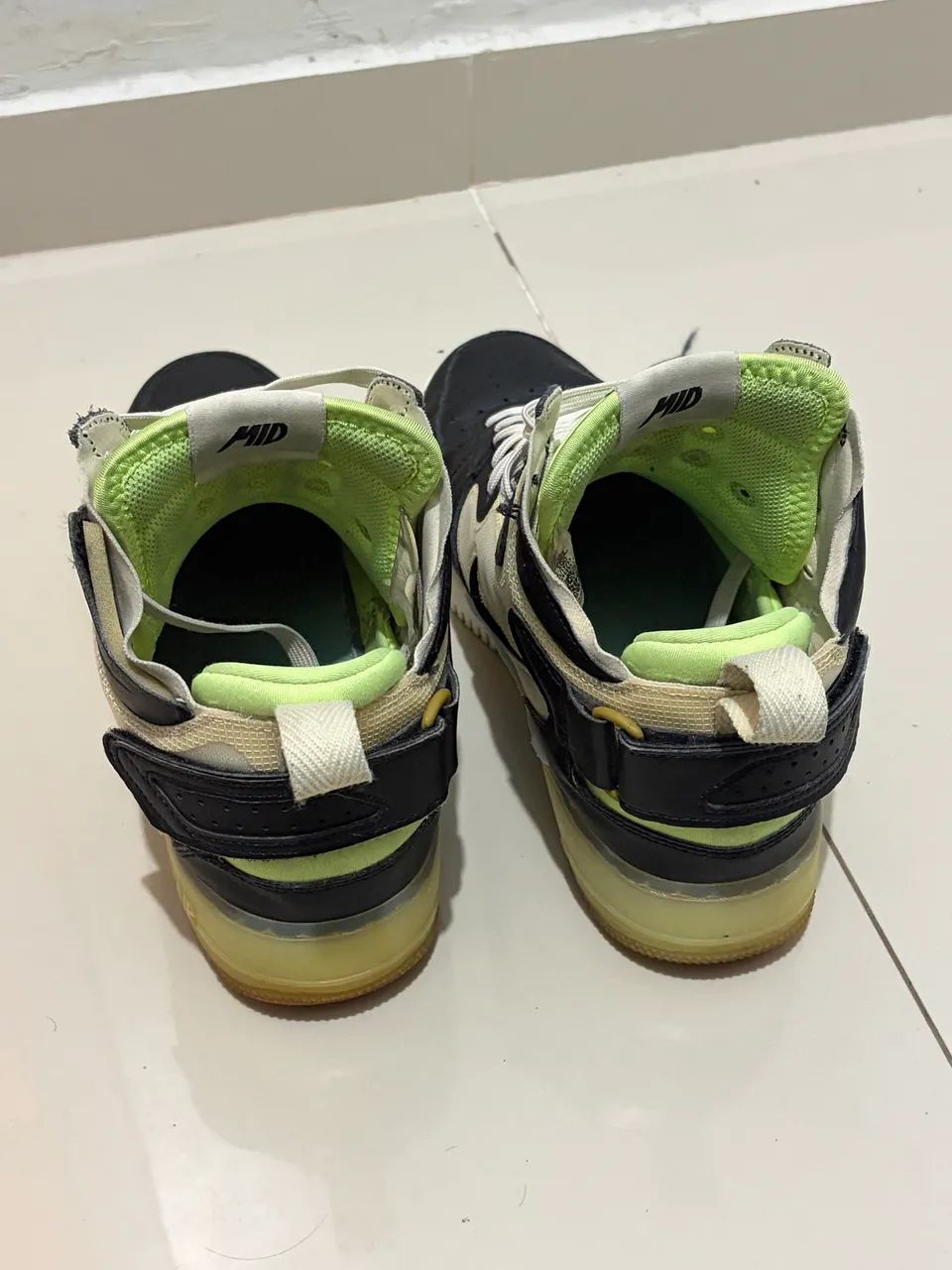 Nike air force 1 mid react black neon - Foto 3