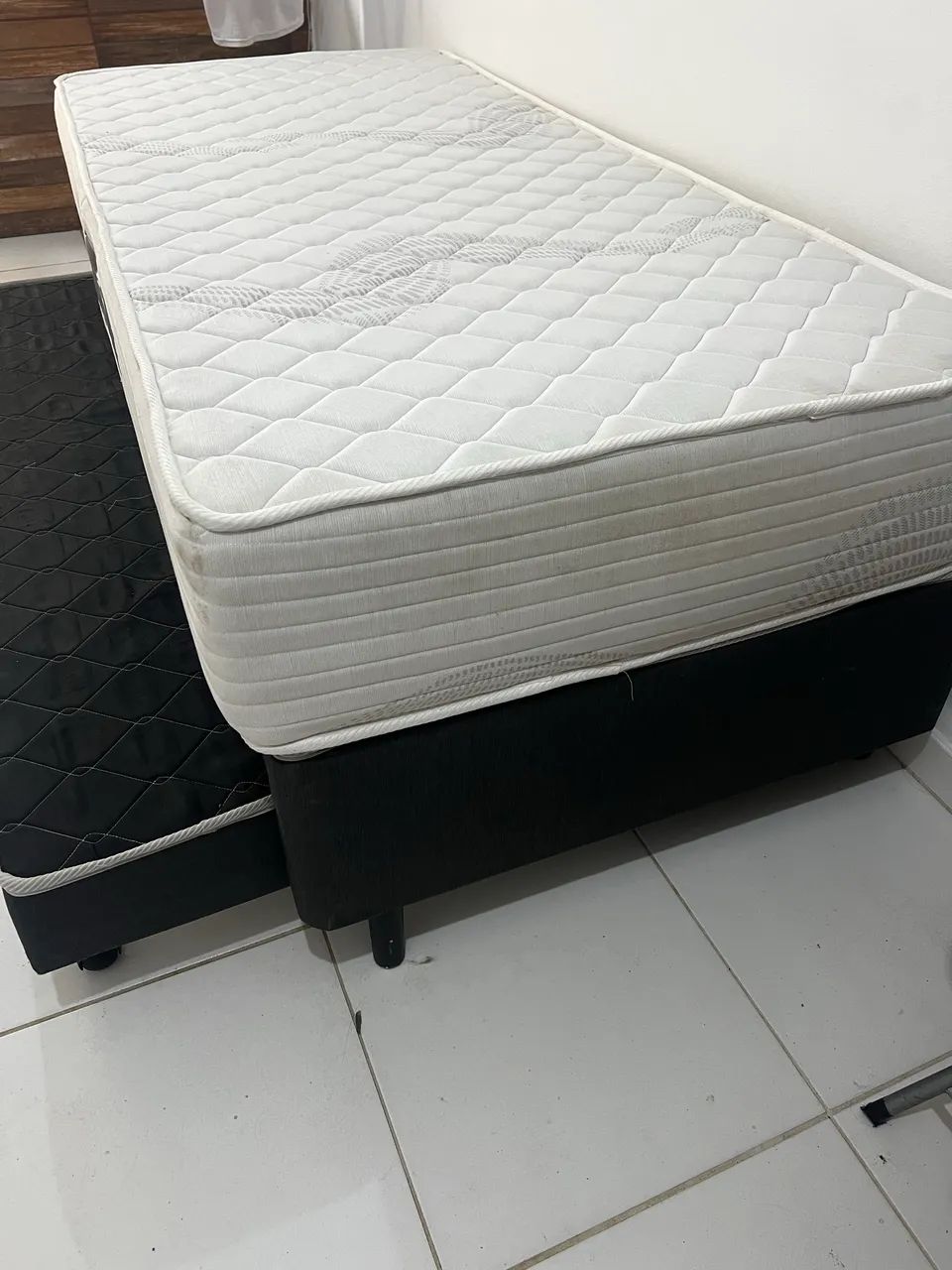 Cama box solteiro com cama auxiliar colchão de molas  - Foto 4