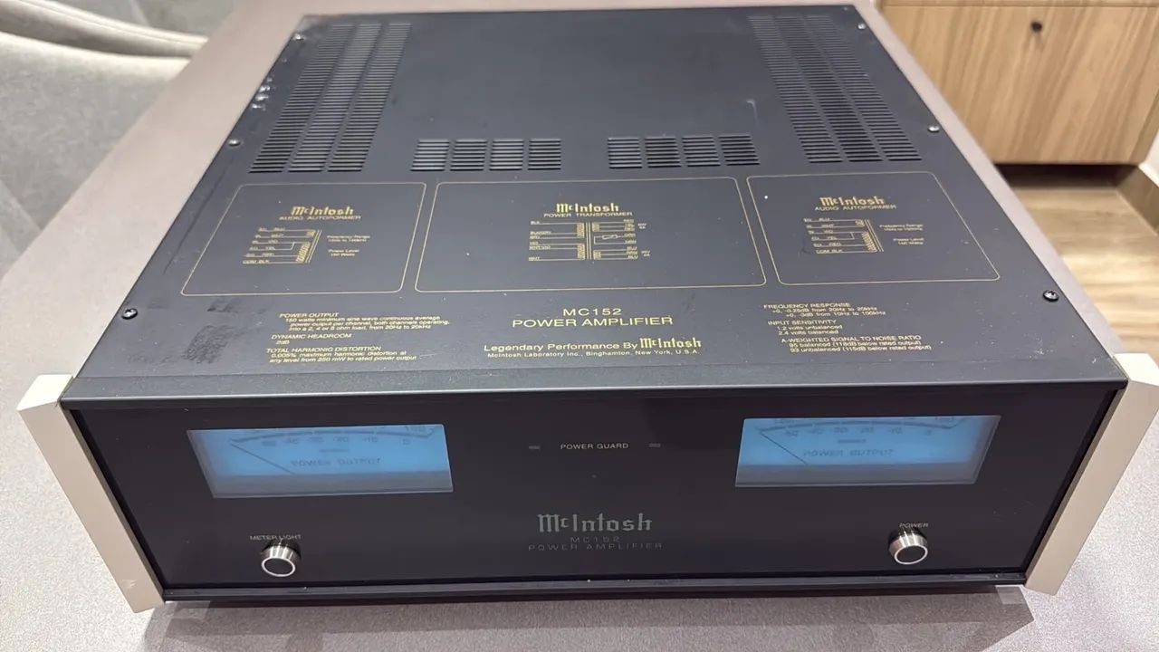 Amplificador Power McIntosh MC152 - Com Caixa Original e Impecável
