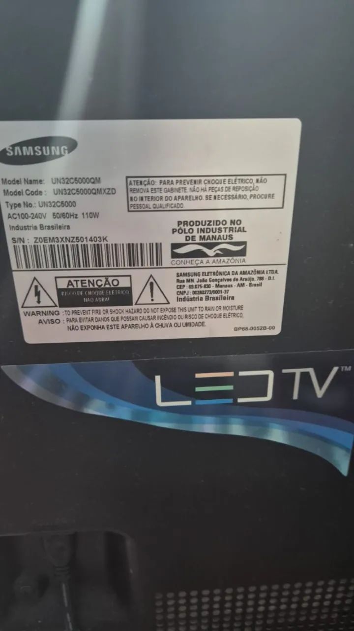 TV SAMSUNG 32 Polegadas (Som com ruídos)
